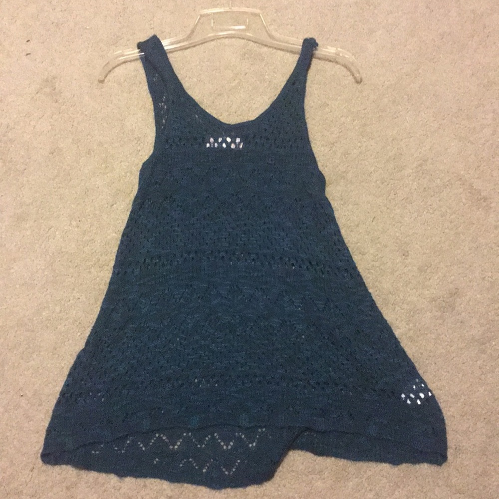 Teal tank top size small